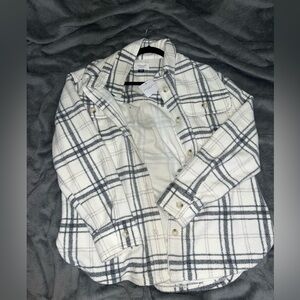 White/Gray plaid jacket